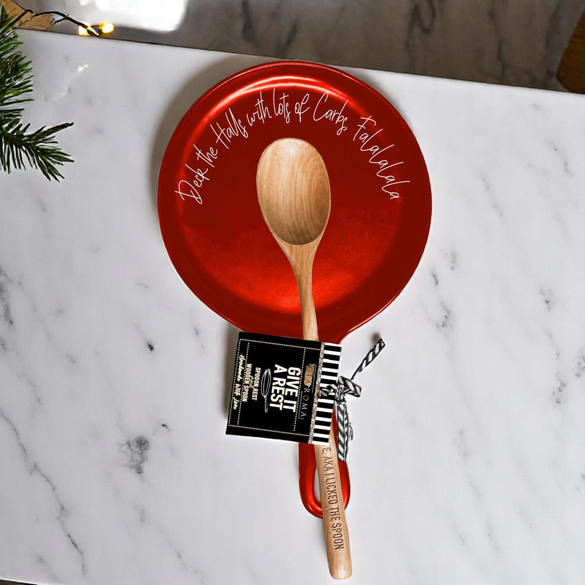 Funny holiday baking gift for Christmas - spoon rest with wooden spoon
Popular Christmas items
Must have holiday decor
Instagram worthy kitchen
Viral baking accessories
Luxury kitchen gifts
Artisan made decor